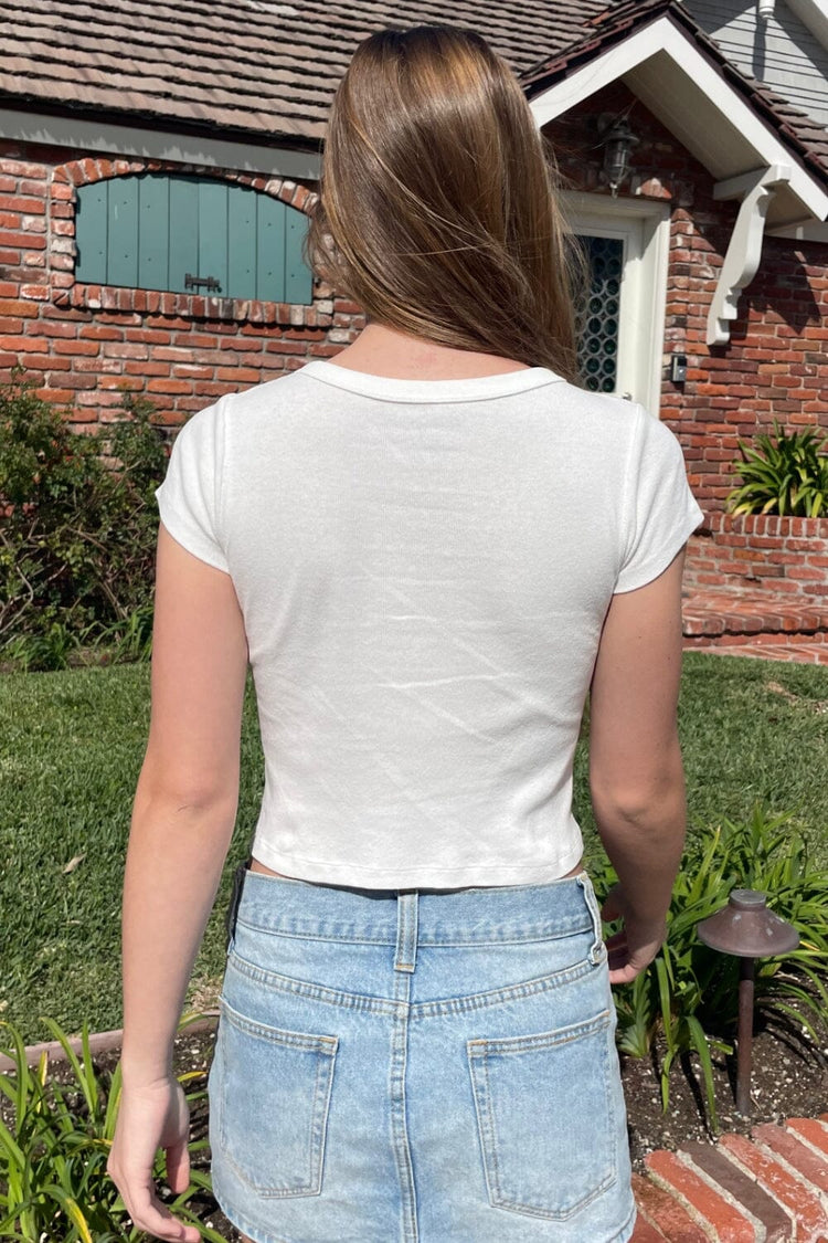 Ashlyn Princess Top | White / XS/S