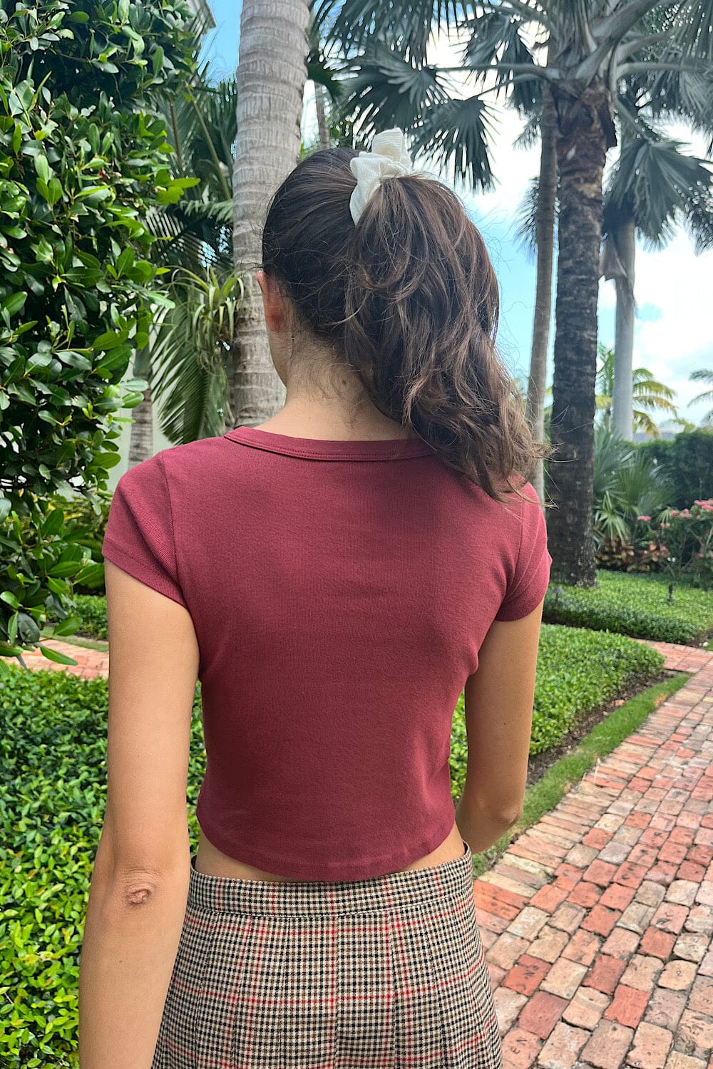 Bm Style Brandy Melville Usa-Ashlyn Crop Top