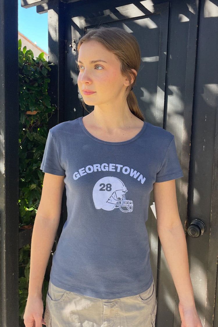 Hailie Georgetown Top | Faded Blue / S