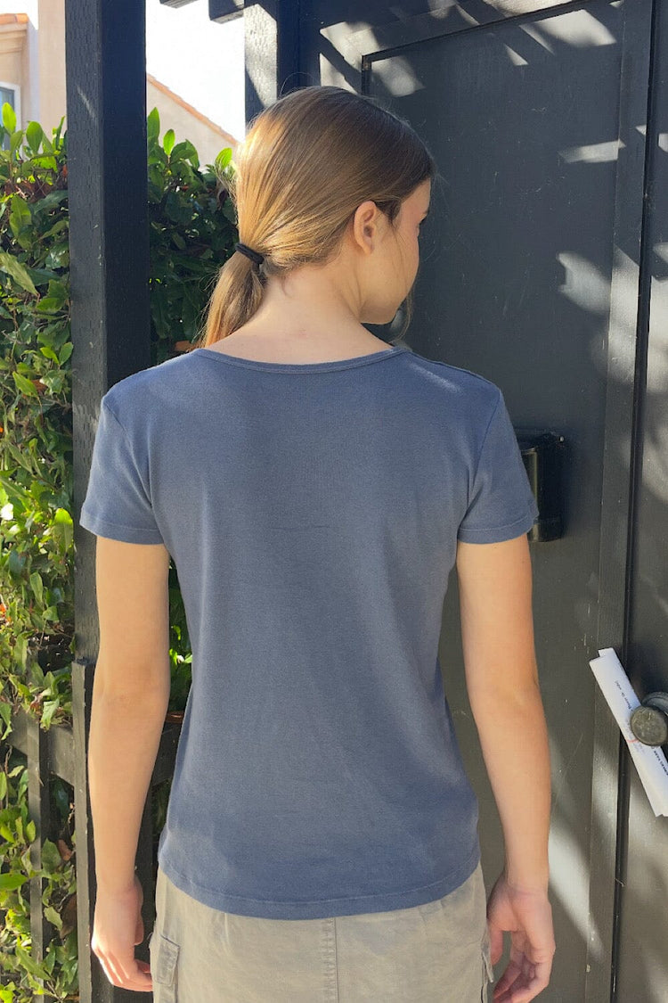 Hailie Georgetown Top | Faded Blue / S