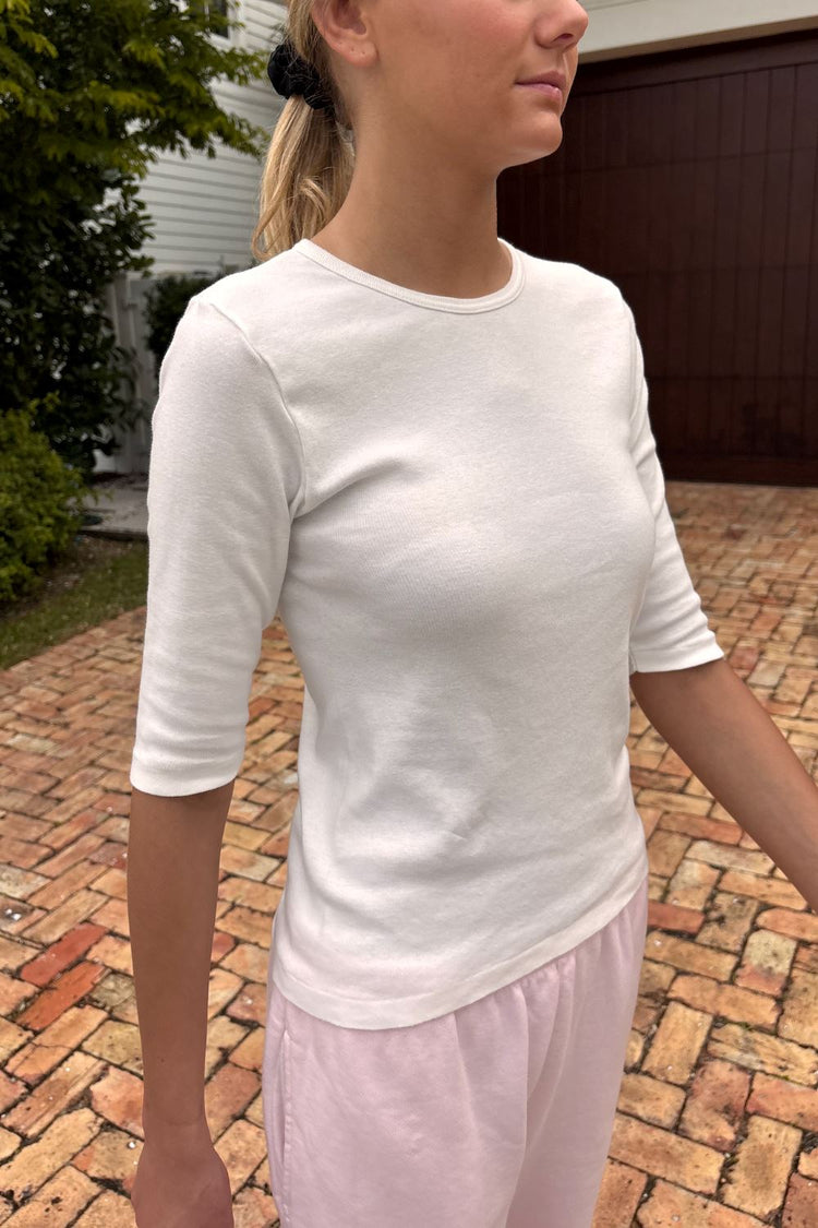 Hailie Long Sleeve Top | White / XS/S