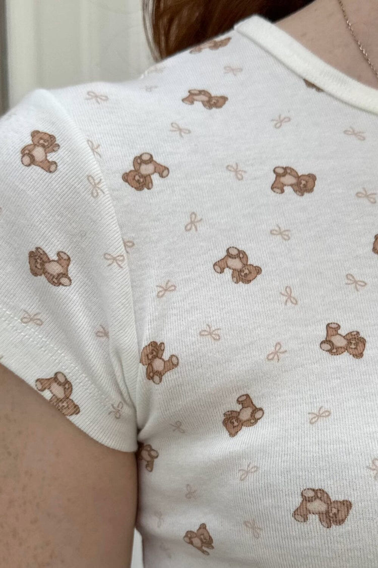 Hailie Teddy Top | Teddy Bear / Regular Fit