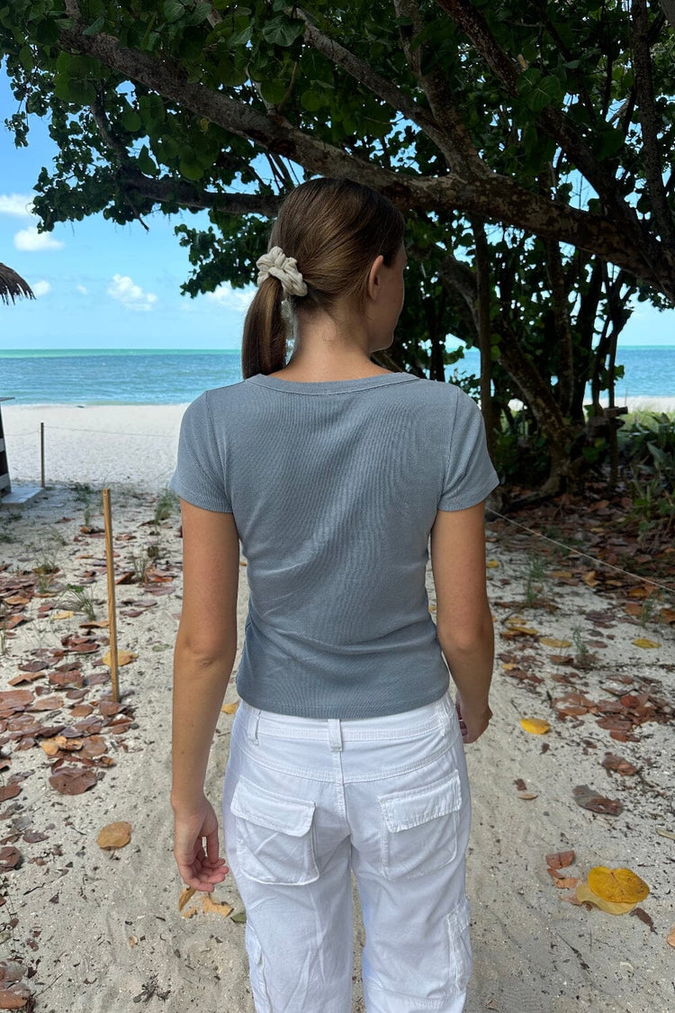 Hailie Top | Light Blue Pastel / XS/S