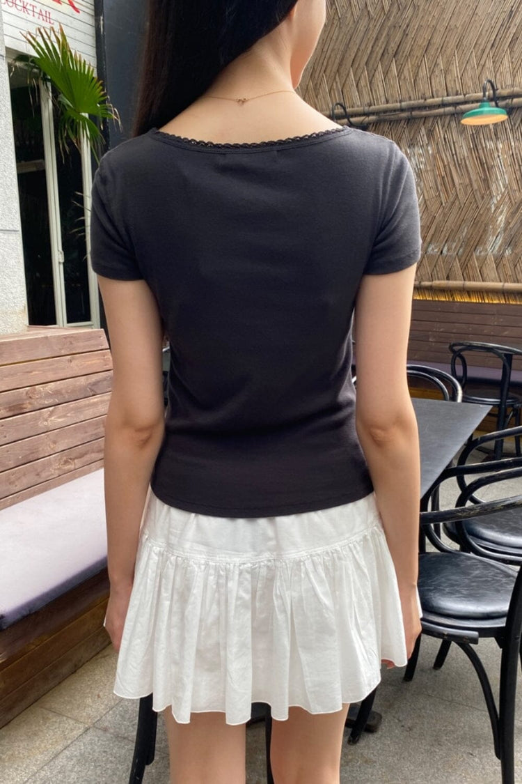 Giselle Lace Top | Black / XS/S