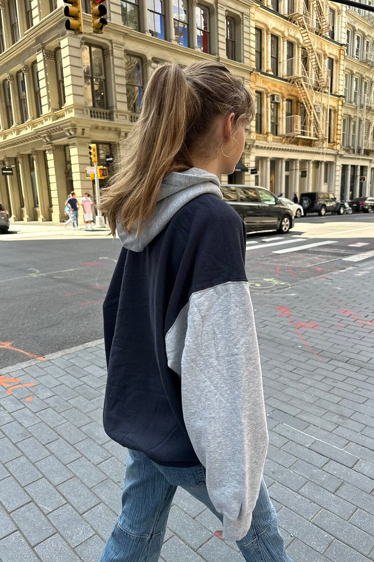 BRANDY MELVILLE OVERSIZE soft gray fleece Christy new york hoodie