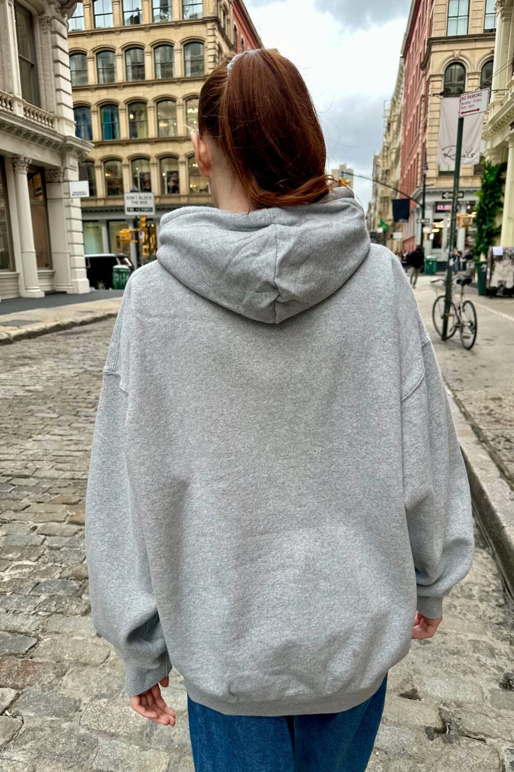 Brandy melville gray zip hoodie deals