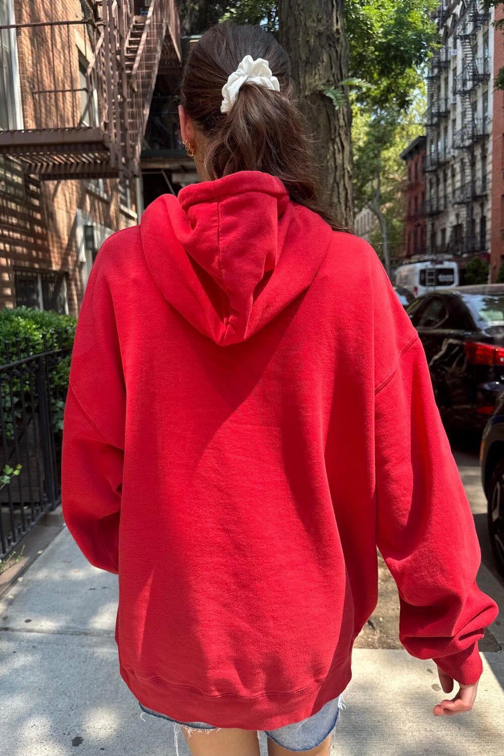 Oversized hoodie red hotsell