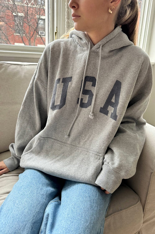 Christy I'll Meet You in New York Hoodie Black  Womens Brandy Melville  Graphics Sweats - Mithun Travels