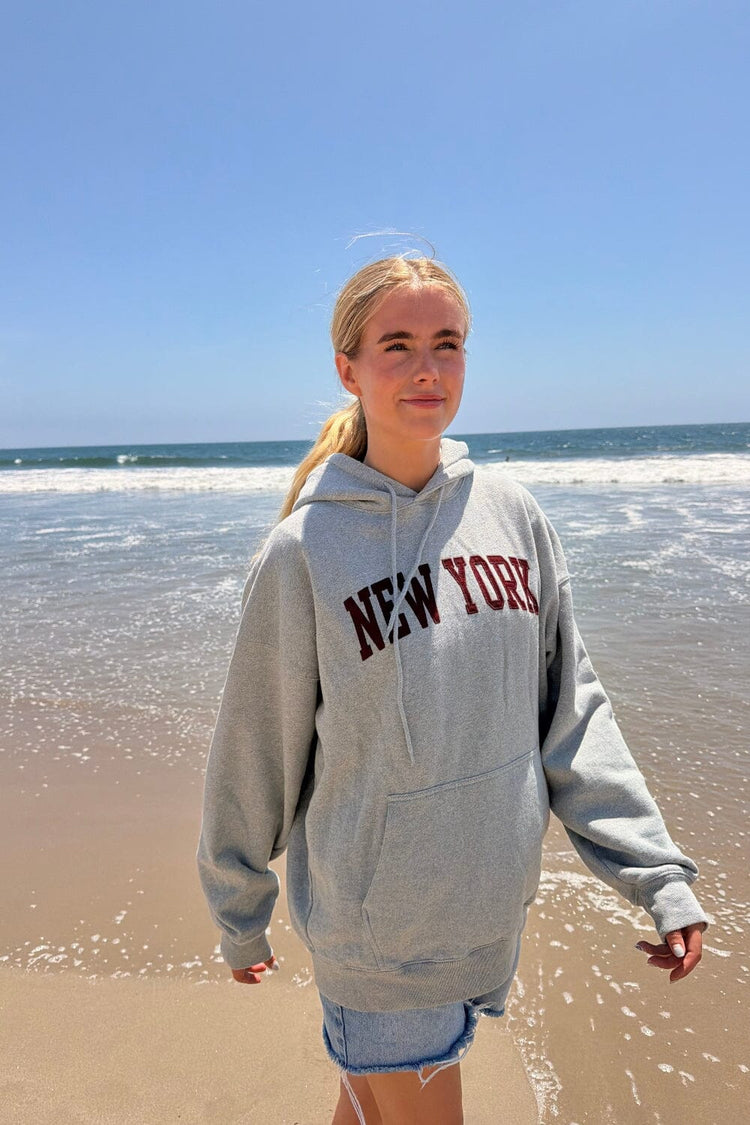 Christy New York Hoodie | Heather Grey / Oversized Fit