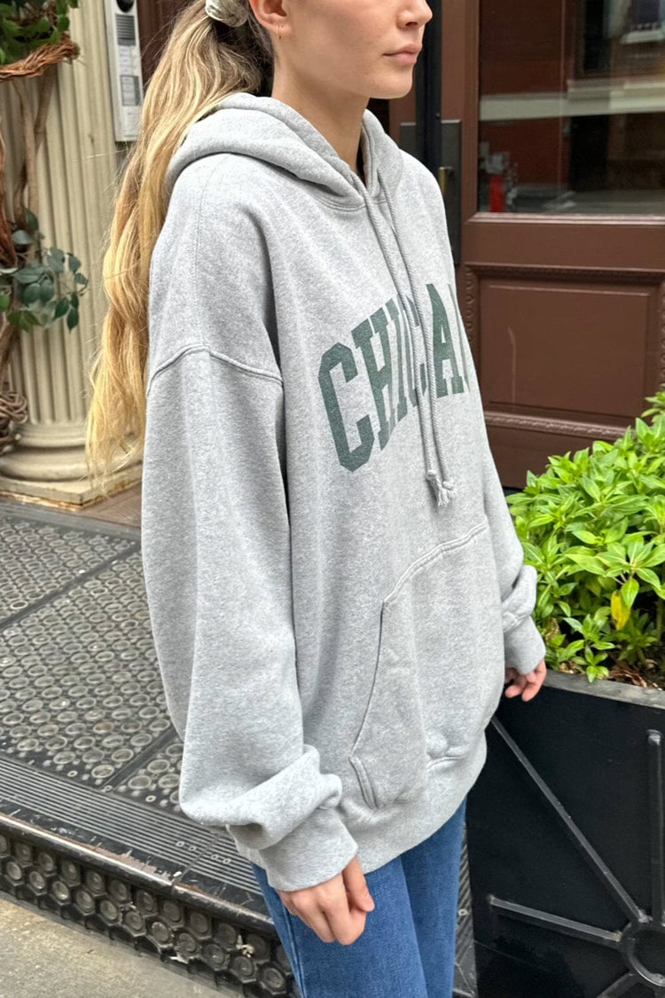 Chicago Hoodie | Grey / Oversized Fit