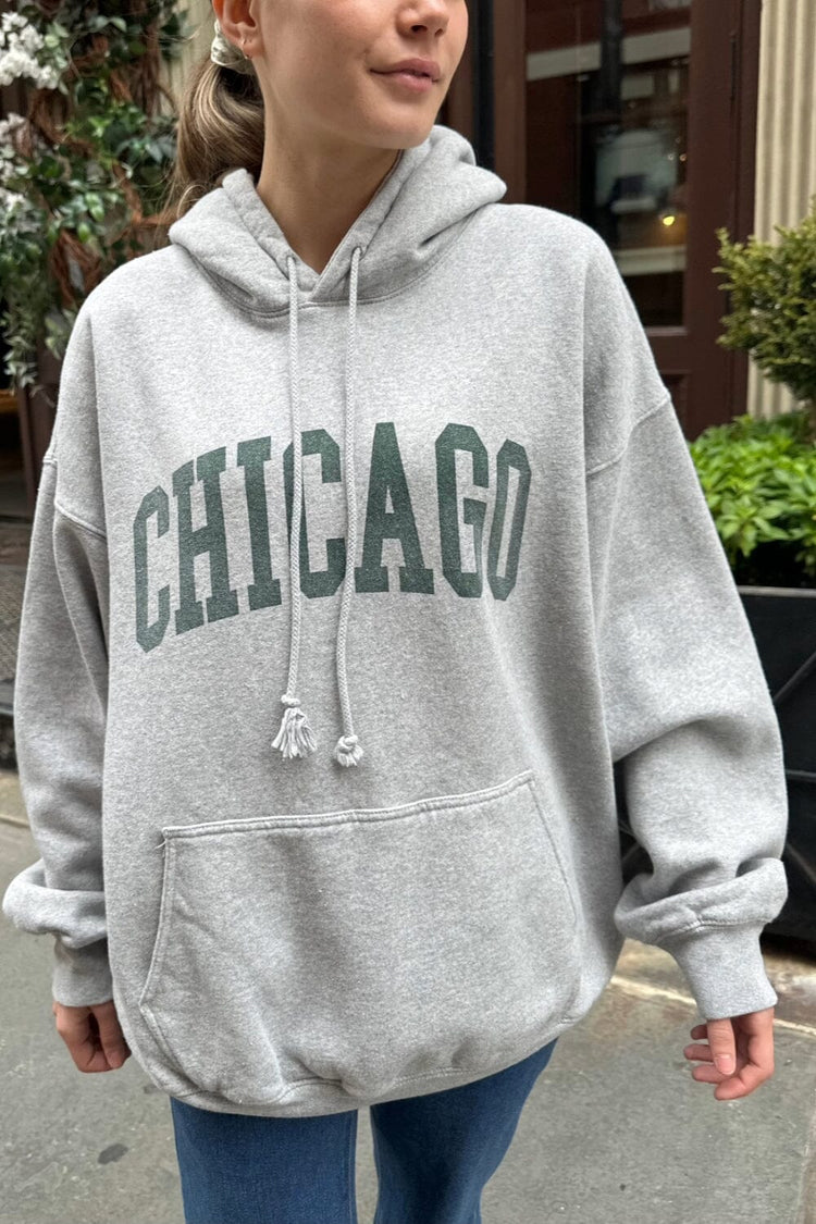 Chicago Hoodie | Grey / Oversized Fit