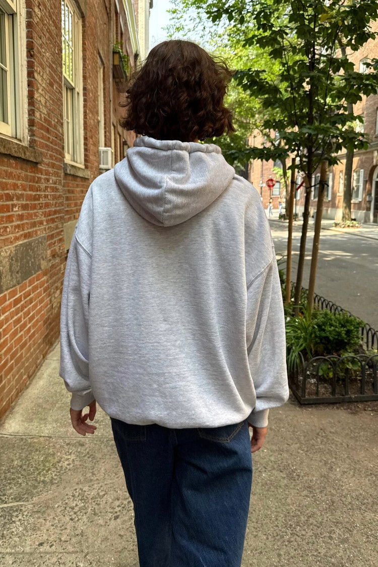 Malibu California Hoodie | Silver Grey / Oversized fit