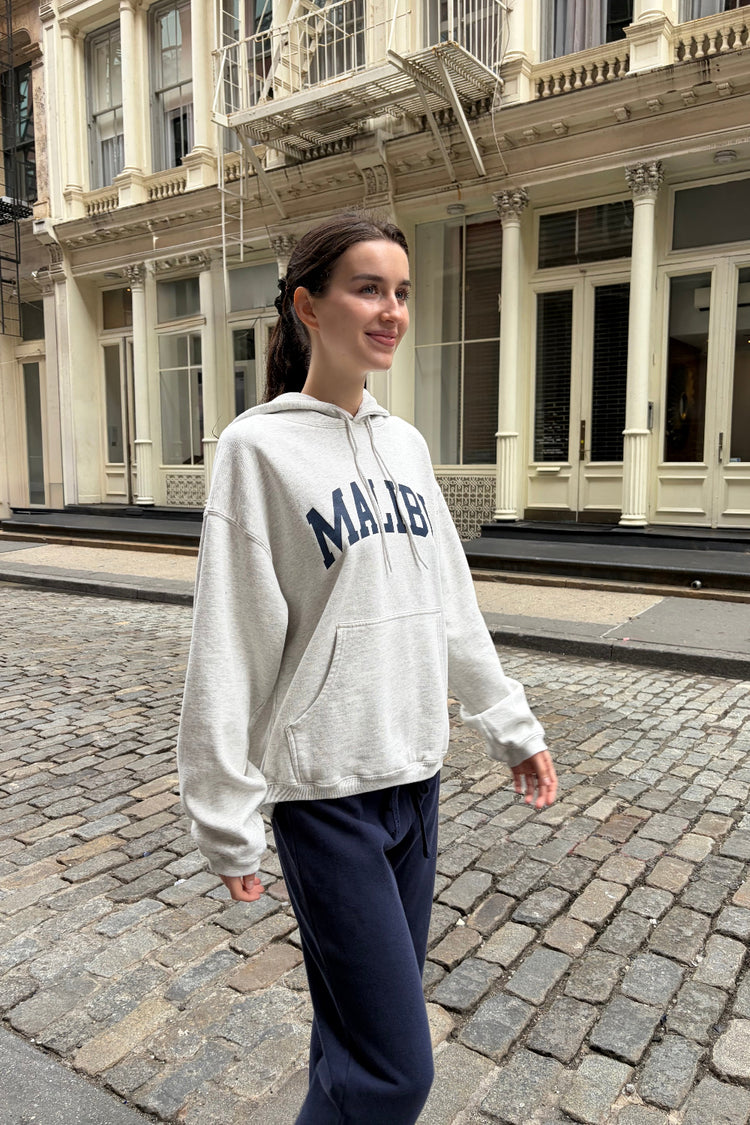 Christy Malibu Hoodie | Light Heather Grey / Oversized Fit