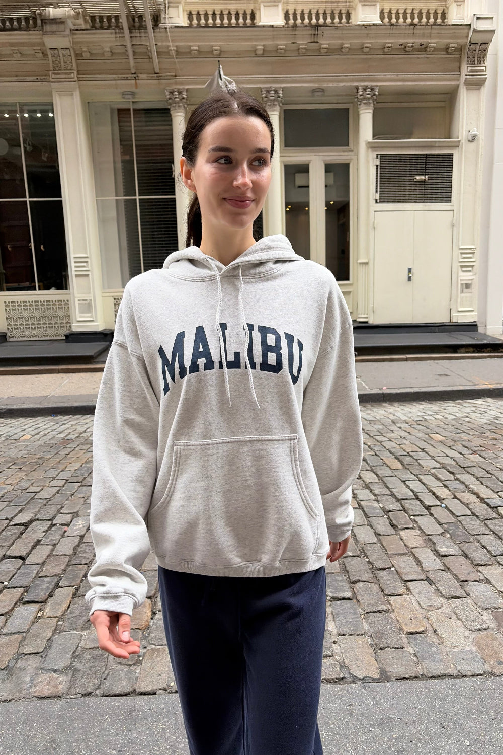 Christy Malibu Hoodie | Light Heather Grey / Oversized Fit