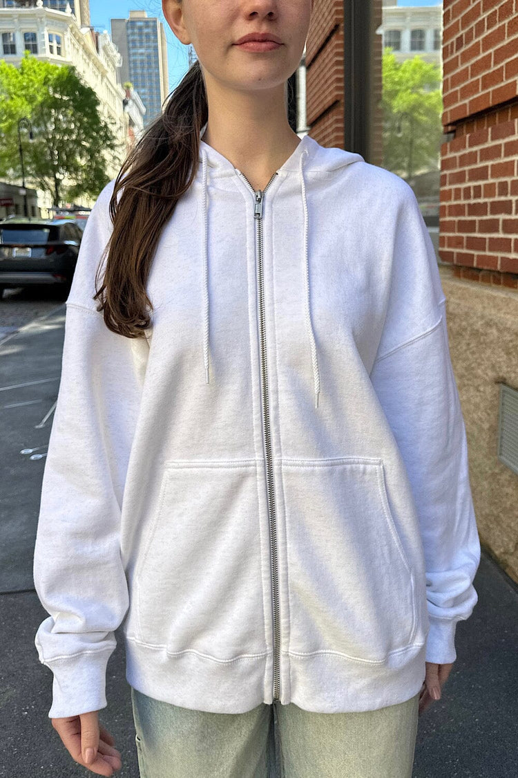 Christy Hoodie | Heather White / Oversized Fit