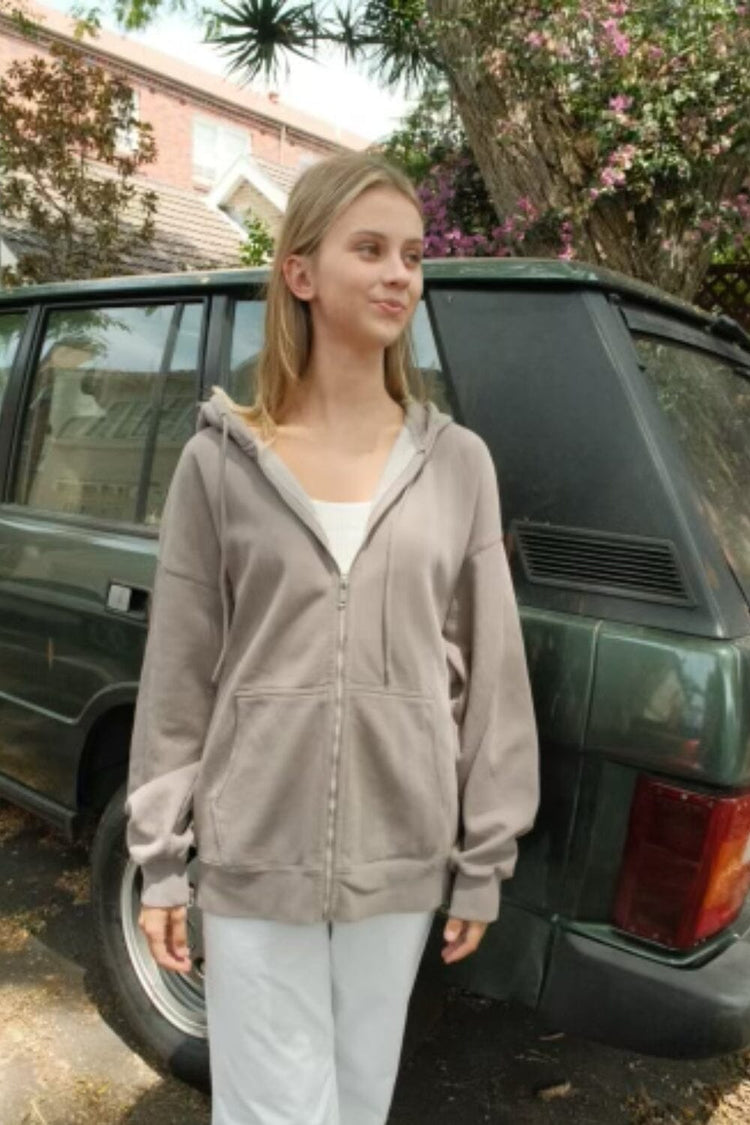 Christy Hoodie | Light Charcoal Grey / Oversized Fit