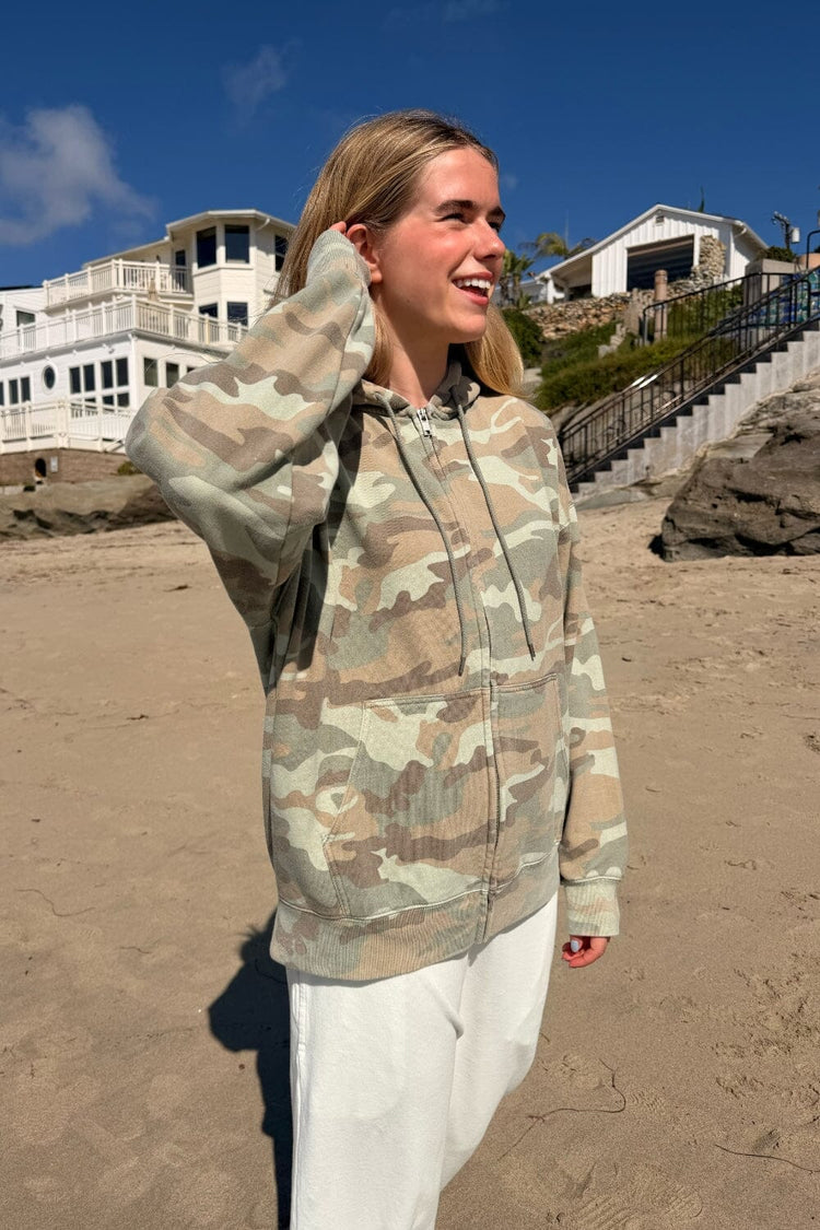 Christy Light Camouflage Hoodie | Light Camouflage / Oversized Fit