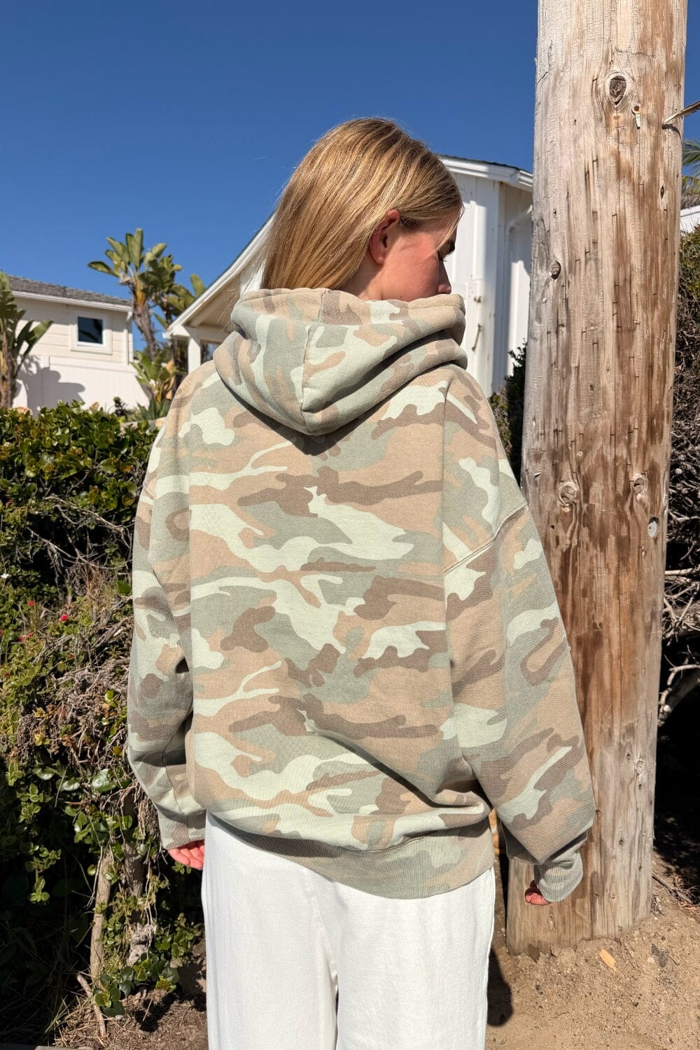 Christy Light Camouflage Hoodie | Light Camouflage / Oversized Fit