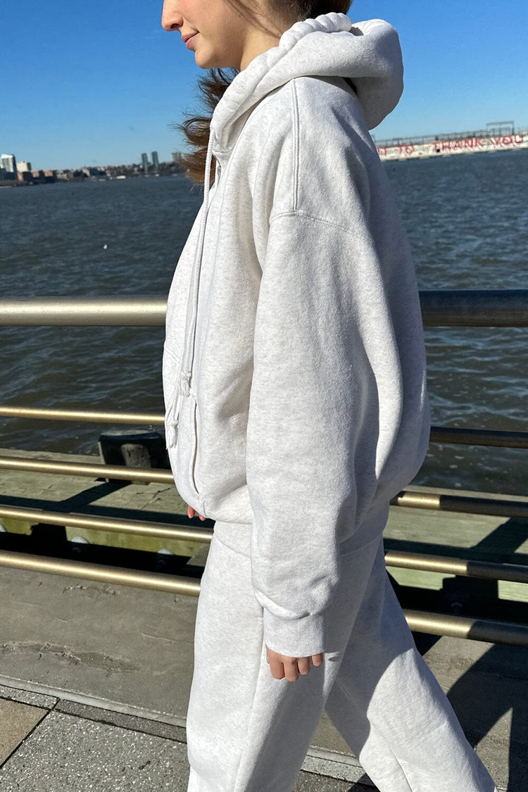 Christy Hoodie | Light Silver / Oversized Fit