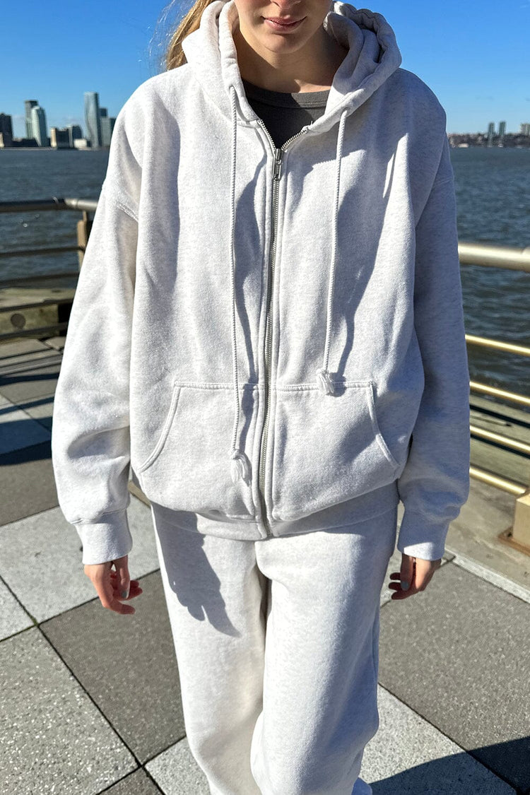 Christy Hoodie | Light Silver / Oversized Fit