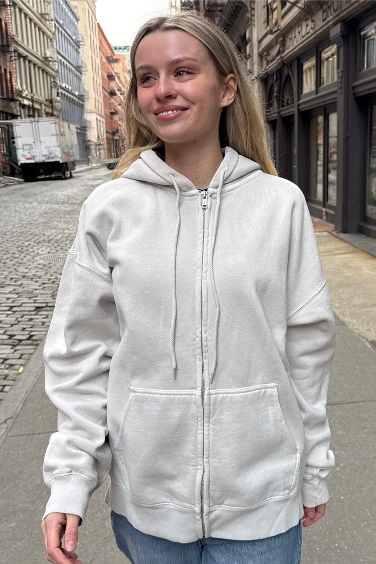 Christy Hoodie | Heather White / Oversized Fit