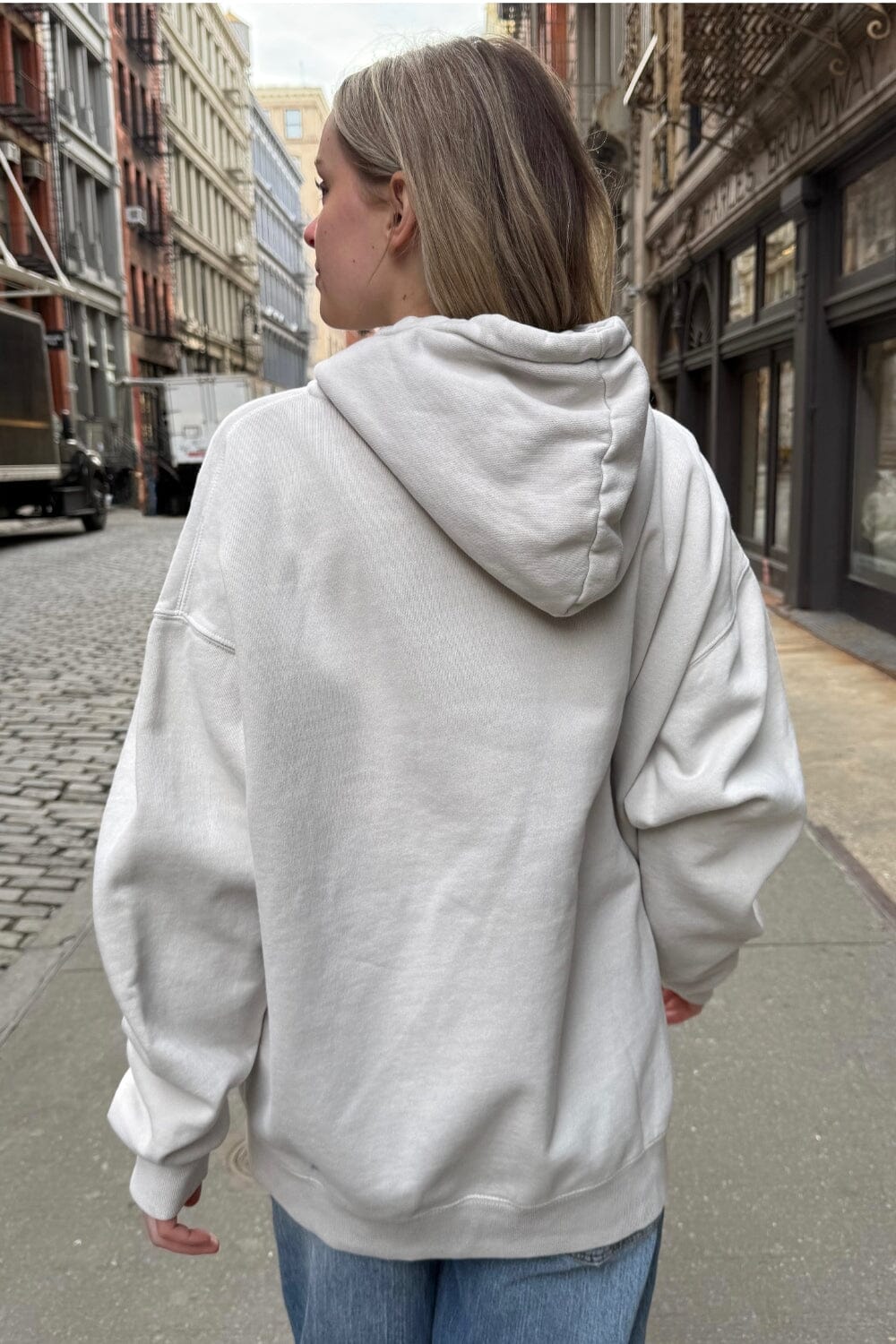 Christy Hoodie | Heather White / Oversized Fit