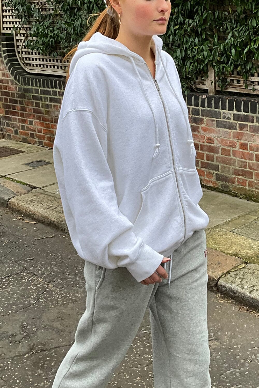 Heather White / Oversized Fit