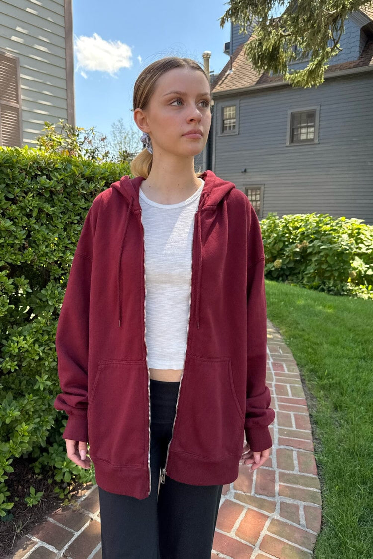 Christy Hoodie | Burgundy / Oversized Fit