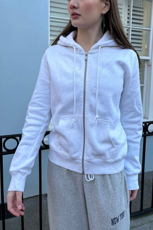 Christy Hoodie | Heather White / Regular Fit