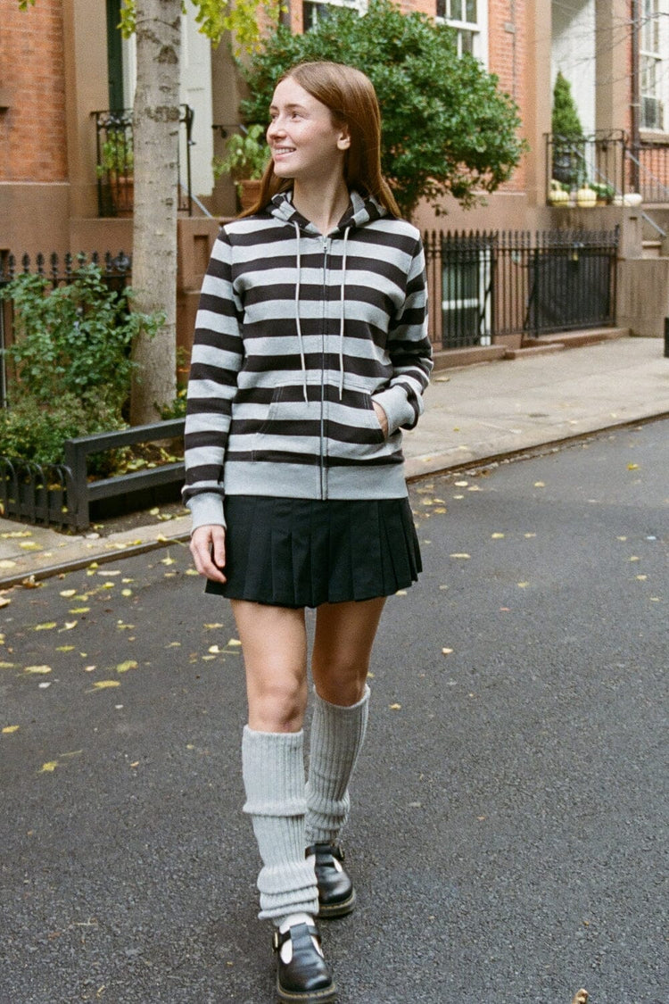 open lace back dress Christy Striped Hoodie – Brandy Melville