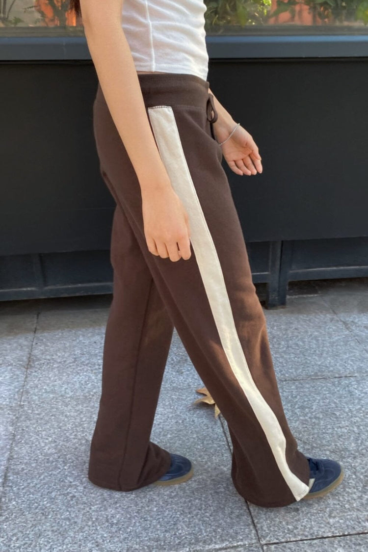 Hilary Stripe Yoga Pants | Brown / XS/S