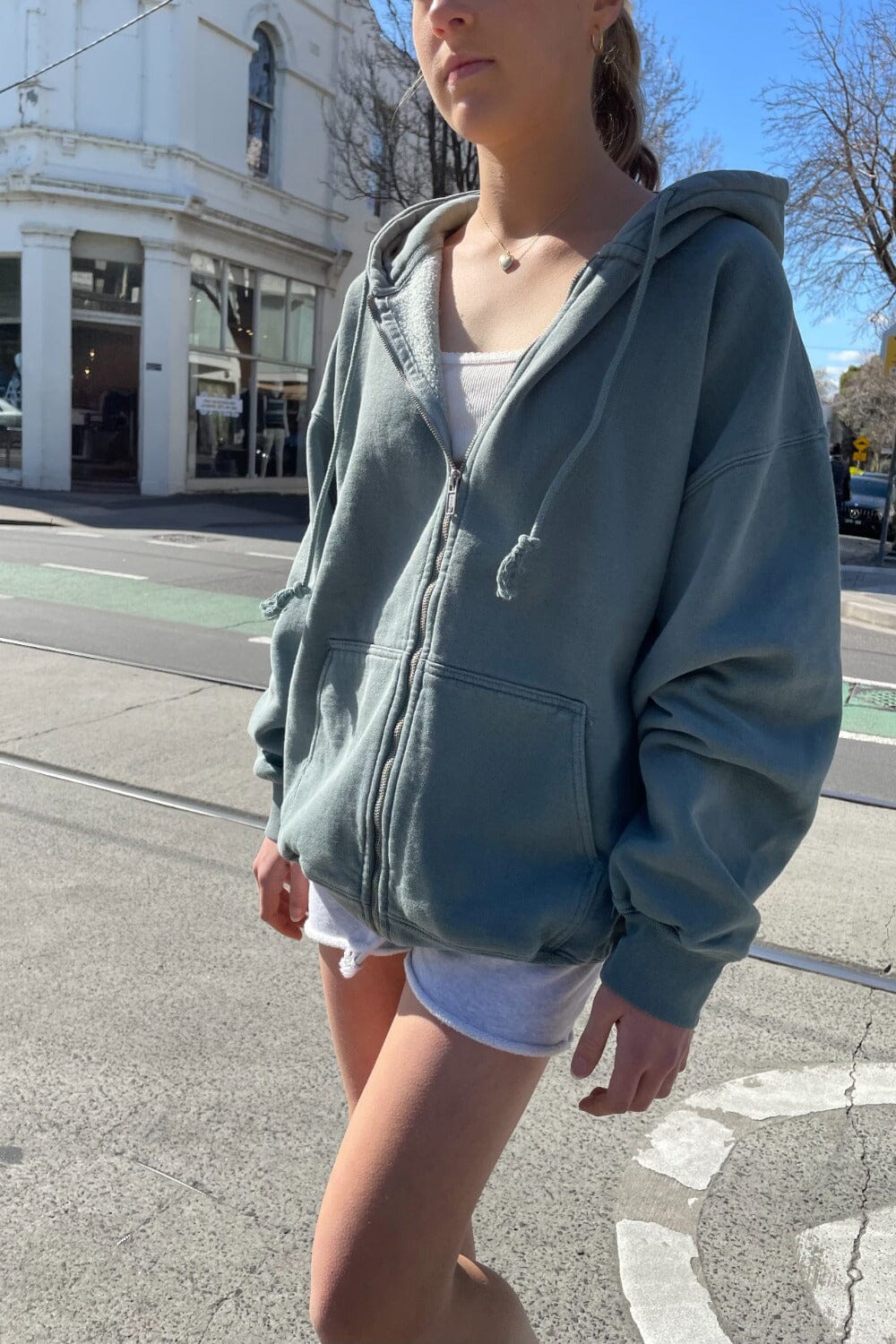 NWT Brandy Melville Oversized Green Christy Hoodie