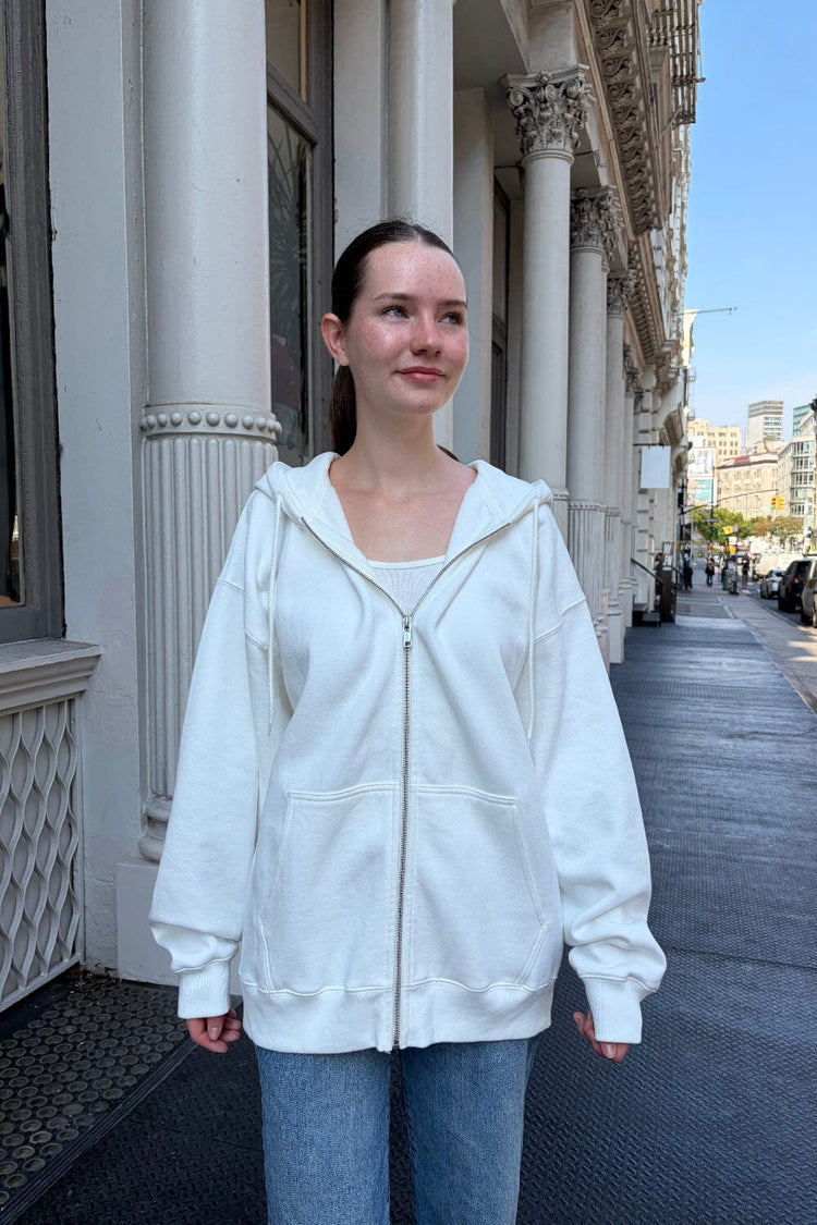 Christy Hoodie | White / Oversized Fit