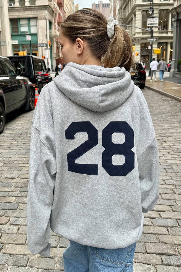 Christy 28 Hoodie | Grey / Oversized Fit