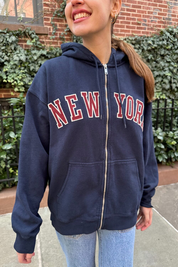 Christy New York Hoodie | Navy Blue / Oversized Fit