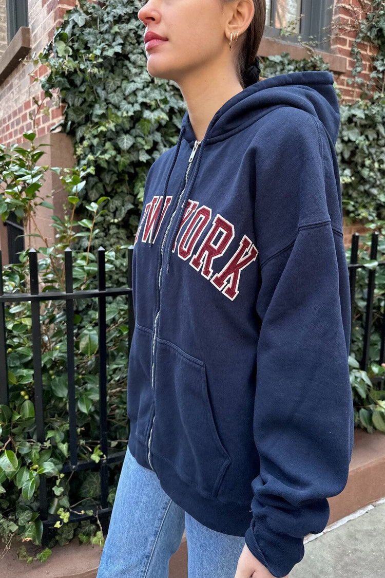 Christy New York Hoodie | Navy Blue / Oversized Fit