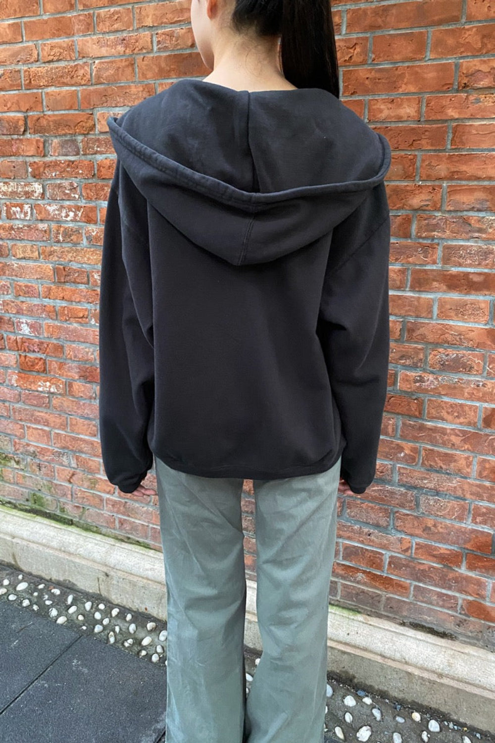 Christy Hoodie | Faded Black / Oversized Fit