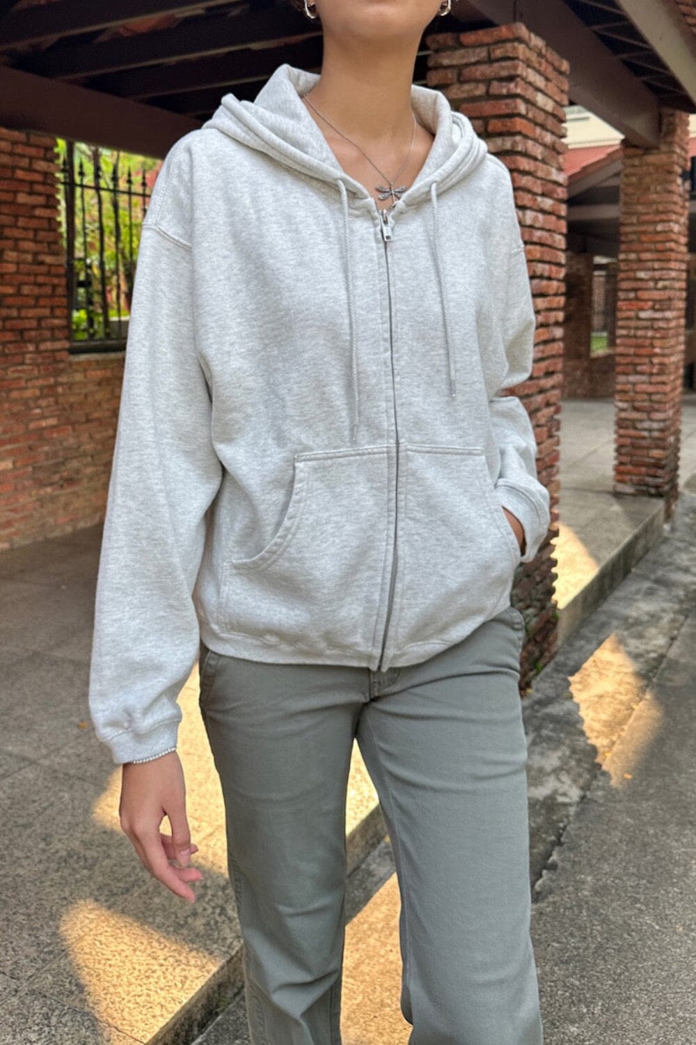 Christy Hoodie | Light Heather Grey / Oversized Fit