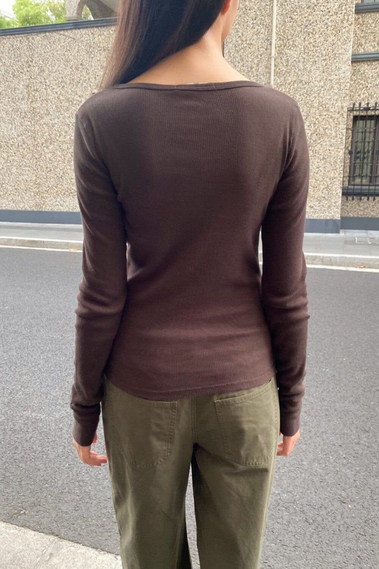 Ahern Top | Mocha / XS/S