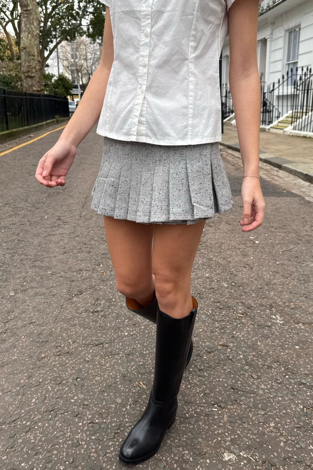 Dana Skirt | Speckled Grey / XS/S