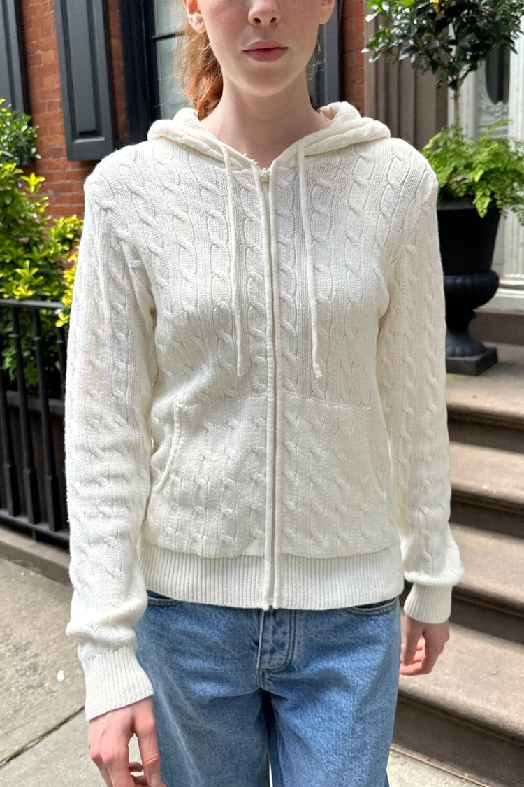 White brandy zip up sale