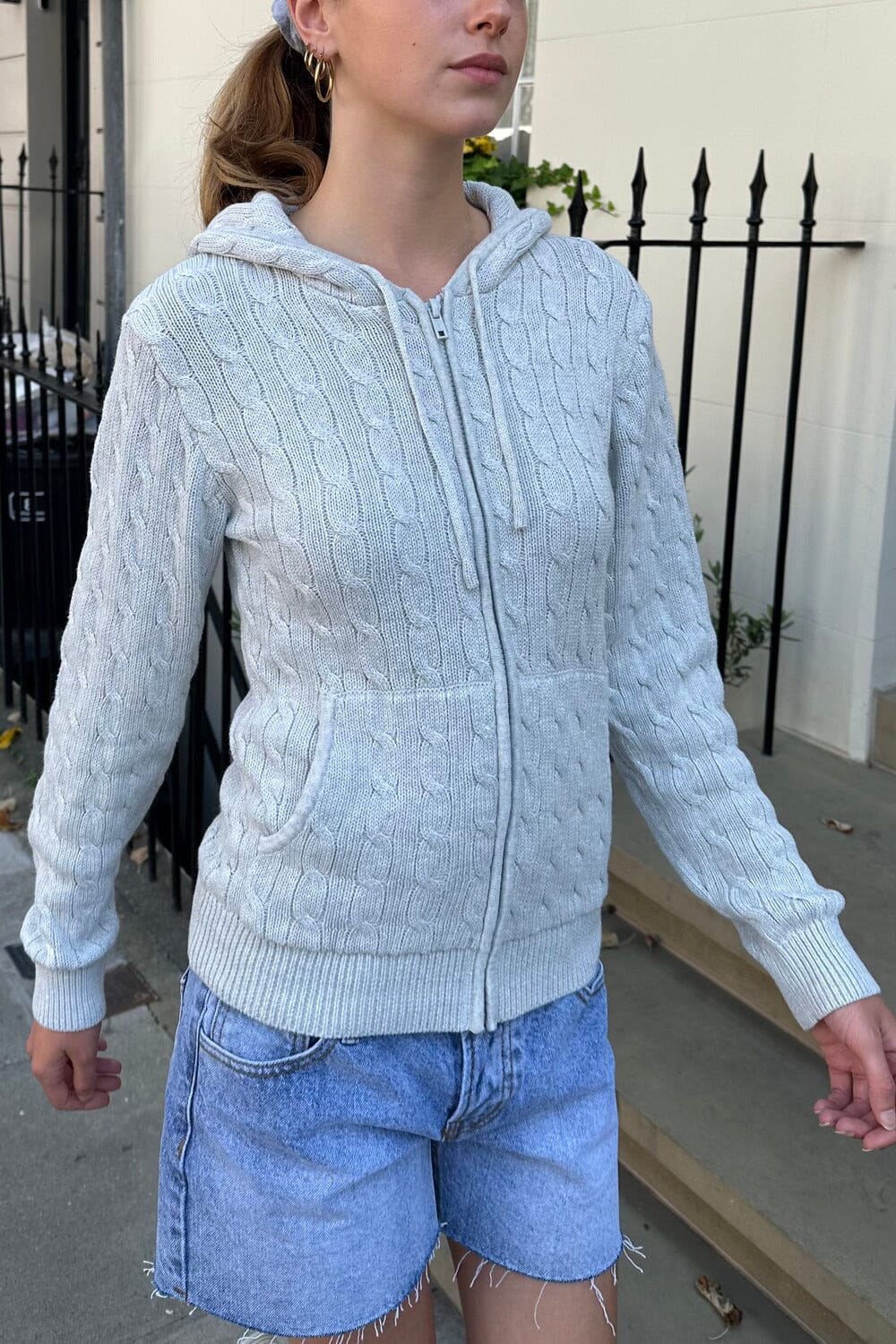 Light blue brandy melville sweater best sale