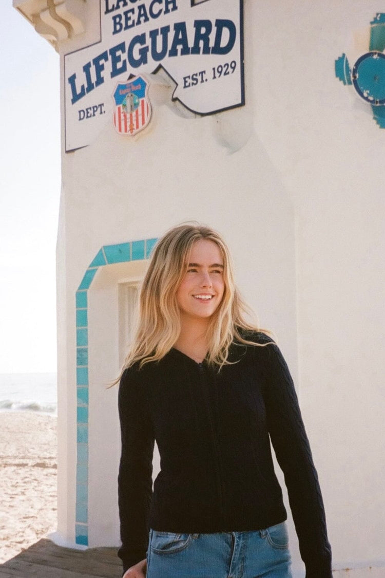 Alana Wool Sweater | Navy Blue / XS/S