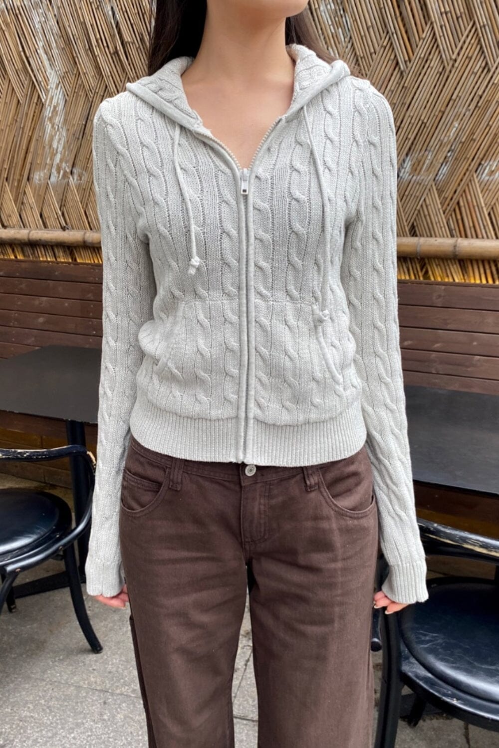 Alana Wool Sweater | Light Grey / XS/S