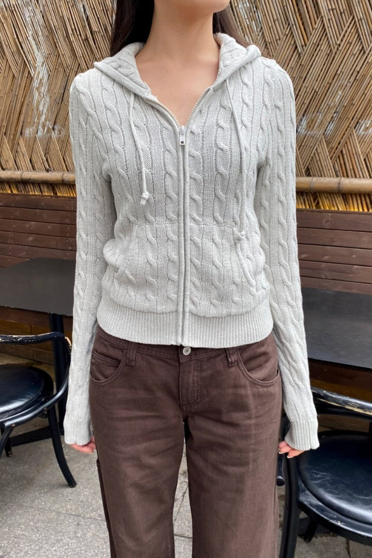 Alana Wool Sweater | Light Grey / XS/S