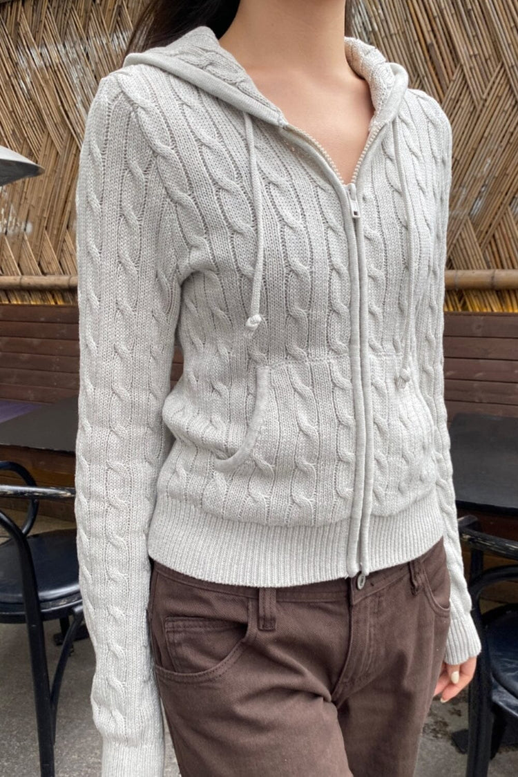 Alana Wool Sweater | Light Grey / XS/S