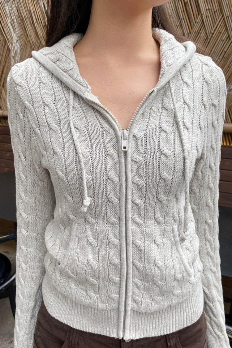 Alana Wool Sweater | Light Grey / XS/S