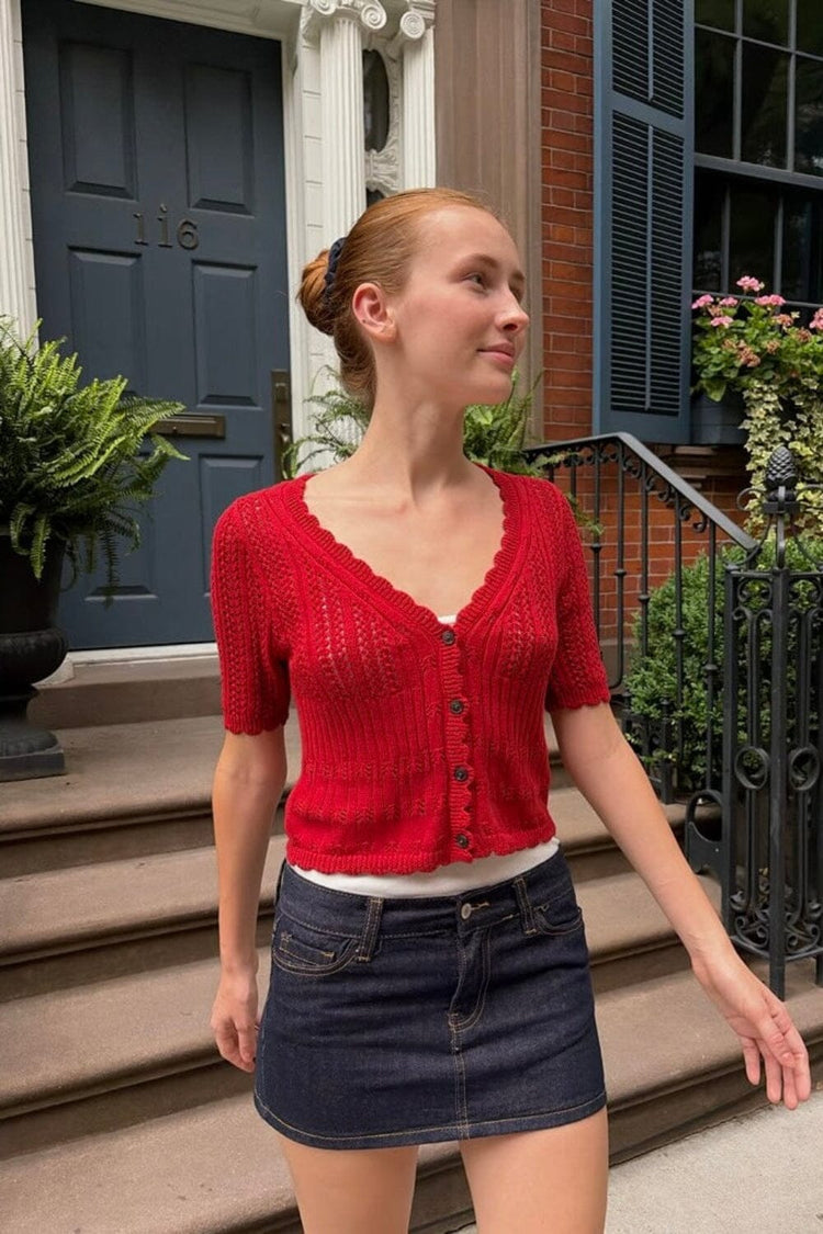 Ruby Cardigan | Red / XS/S
