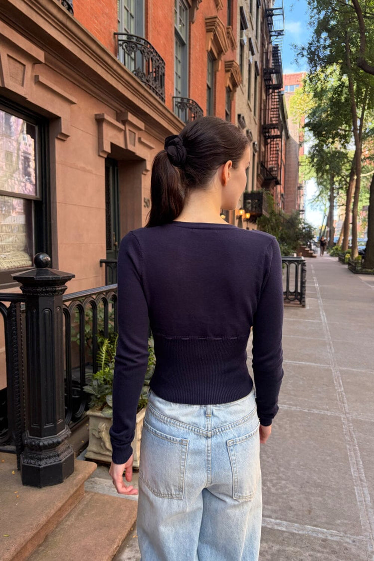Sally Cardigan | Navy Blue / XS/S