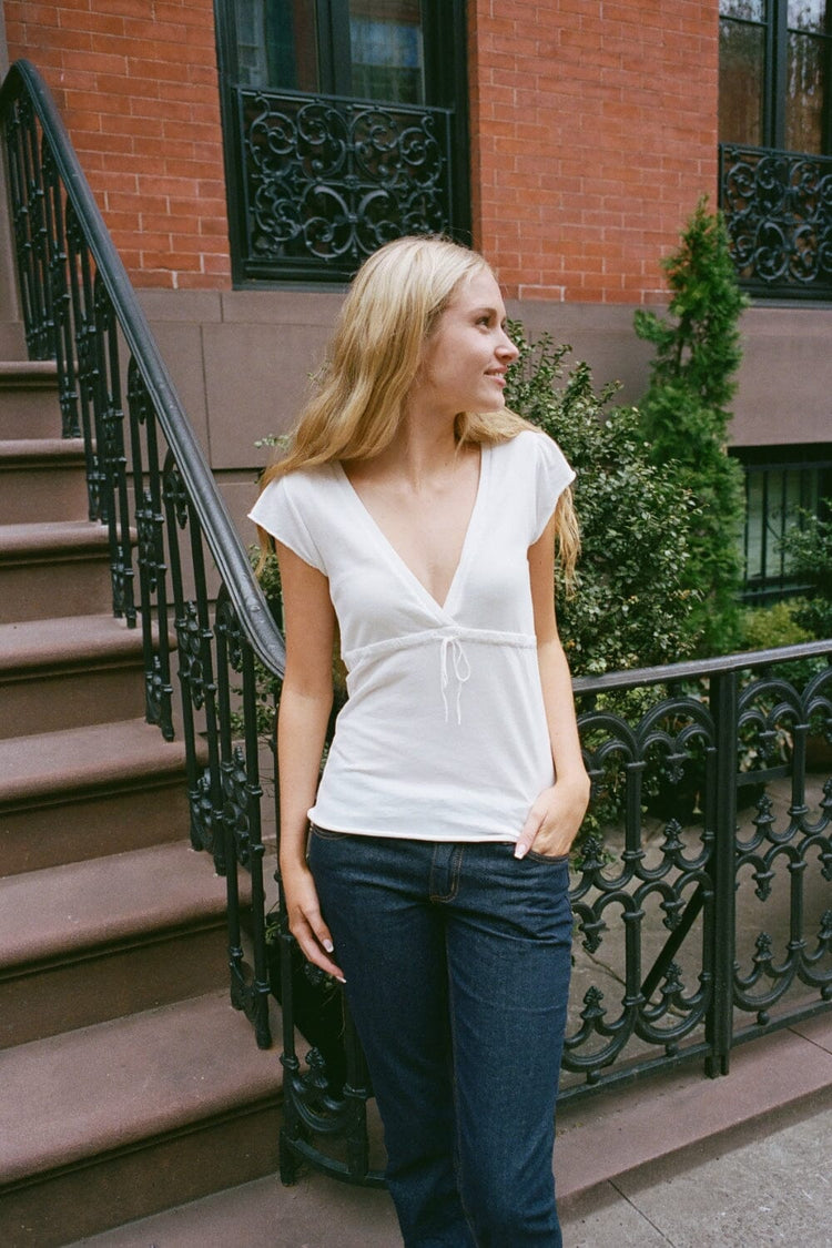 Philippa Top | White / XS/S